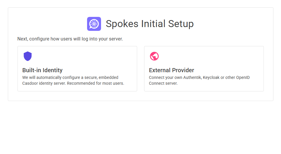 Spokes Admin Console